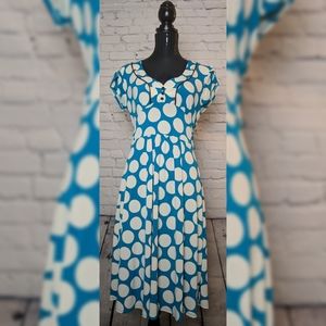 Blue Polkadot Dress